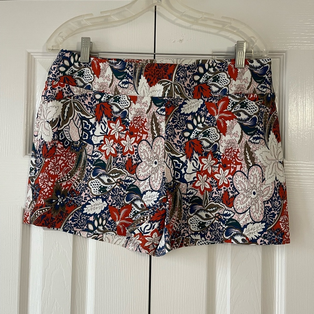Jules & Leopold Red and Blue Floral Women's Shorts